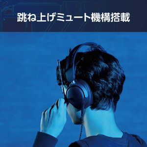 エレコム ゲーミングヘッドセット Vcustomシリーズ ブラック HS-VH300BK-イメージ6