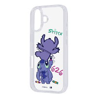 レイ・アウト iPhone 17用ディズニー / 耐衝撃 ハイブリッドケース Charaful / スティッチ_お絵描き2 RC-DP52UC4/ST30_IF01