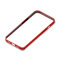 PGA iPhone 13用アルミニウムバンパー レッド PG-21KBP02RD