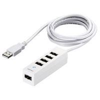 BUFFALO USB2．0ハブ(5ポート) どっちもUSBハブ ホワイト BSH5UD20WH