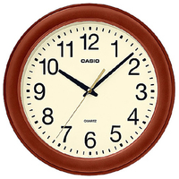 カシオ 掛時計 CASIOCLOCK 濃茶木 IQ-136-5JF