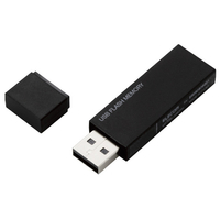 エレコム キャップ式USBメモリ(64GB) ブラック MF-MSU2B64GBK