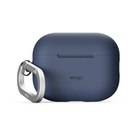 elago AirPodsPro3用シリコンケｰスカラビナ付き/ジｰンインディゴ elago ジーンインディゴ EL_A3PCSSCN3_JI