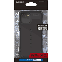 エレコム iPhone 15用ZEROSHOCK ブラック PM-A23AZEROBK