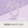 e angle USBケーブル(1m) パープル ANGL-UCA-25-01-PU