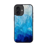 ikins iPhone 16用MagSafe対応天然貝ケース Blue Lake I27104I16