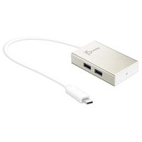 j5 create USB Type-C to 4ポートハブ シャンパンゴールド JCH343