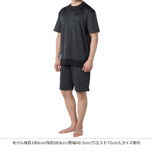 コラントッテ リカバリーウェア ショートスリーブ L 杢ベージュ AJCJB55L-イメージ5