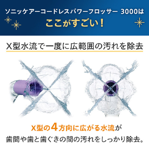 ソニッケア ソニッケアー 口腔洗浄機  コードレスパワーフロッサー3000 ホワイト HX3826/31-イメージ4