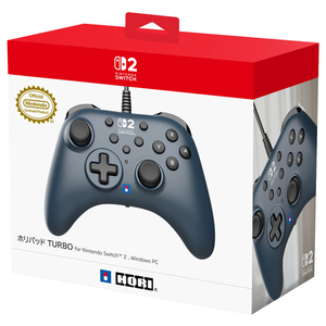 HORI ホリパッド TURBO for Nintendo Switch  2 , Windows PC ネイビー NSX064-イメージ1