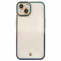 GAACAL iPhone 14用「クリアクラシカル」クリアTPUケース グリーン P00377GQ