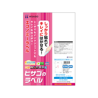 ヒサゴ きれいにはがせるエコノミーラベル ノーカット 100シート F033661-ELH001