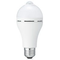 ヤザワ バッテリー内蔵センサー電球 60W相当 昼光色 LDA8DGBP