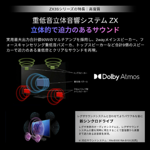 TVS REGZA 4K RGB Mini LED液晶テレビ 100ZX3S-イメージ7