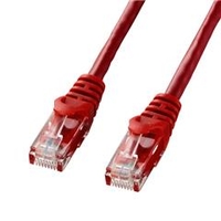 サンワサプライ カテゴリ6UTPLANケーブル(1m) レッド LA-Y6-01R