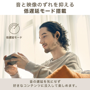 オーディオテクニカ ノイズキャンセリング完全ワイヤレスイヤホン アッシュブラック ATH-TWX7 BK-イメージ10
