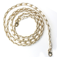 abbi Leather Chain Long Strap アイボリー 7128CN
