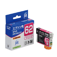 JIT エプソン(EPSON) ICM62対応 ジットリサイクルインクカートリッジ マゼンタ JIT-E62M