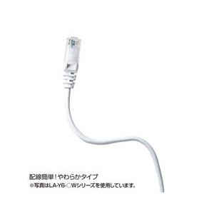 サンワサプライ カテゴリ6UTPLANケーブル(10m) イエロー LA-Y6-10Y-イメージ3