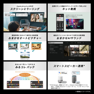 TVS REGZA 50V型4Kチューナー内蔵4K対応液晶テレビ 50E350S-イメージ8