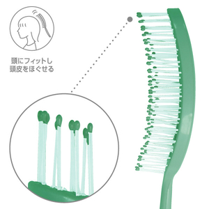 e angle 乾かしやすいヘアブラシ ホワイト ANGT-HBR-26-12-W-イメージ3