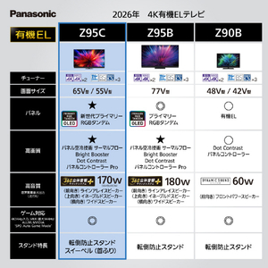 パナソニック 55型 有機ELテレビ VIERA TV-55Z95C-イメージ12