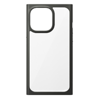 PGA iPhone 13 Pro用ガラスタフケース(スクエア) ブラック PG-21NGT05BK