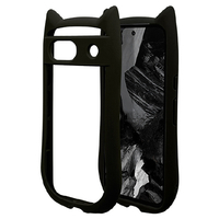 ラスタバナナ Google Pixel 8a用ネコミミケース MIMI TPU×PC ブラック 7923PXL8AHPBK