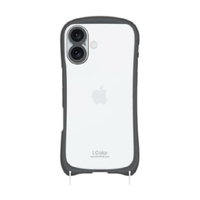 ＮＡＴＵＲＡＬ　ｄｅｓｉｇｎ iPhone 16用背面型ケース I．COLOR チャコール IP24-61-ICSH01