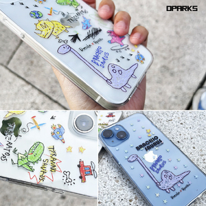 Dparks iPhone 14 Pro用ソフトクリアケース DINO DOODLE DS24155I14P-イメージ15