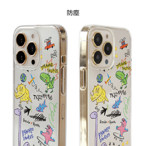 Dparks iPhone 14 Pro用ソフトクリアケース DINO DOODLE DS24155I14P-イメージ9