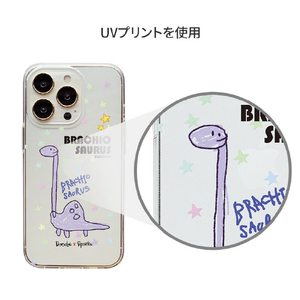 Dparks iPhone 14 Pro用ソフトクリアケース DINO BRACHIOSAURUS DS24156I14P-イメージ10