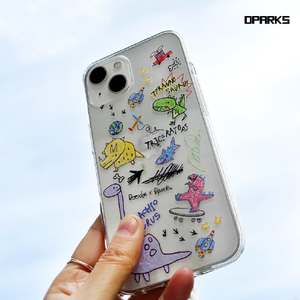 Dparks iPhone 14 Pro用ソフトクリアケース DINO BRACHIOSAURUS DS24156I14P-イメージ14