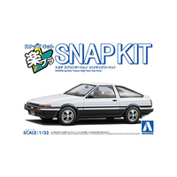 アオシマ 1/32 トヨタ スプリンタートレノ (ハイテックツートン) 楽プラ スナップキット No.11-WB Aﾗｸﾌﾟﾗ11WBﾄﾚﾉﾊｲﾃﾂｸﾂ-ﾄﾝ