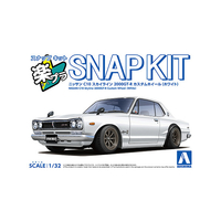 アオシマ 1/32ニッサン C10 スカイライン 2000GT-R カスタムホイール (ホワイト) Aﾗｸﾌﾟﾗ16CUWHC10GTRCﾎﾜｲﾄ