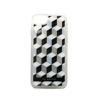 SOSEVEN iPhone SE(第3世代)/SE(第2世代)/8/7用ケース FASHION CUBIC GLITTER シルバー SS13172I8