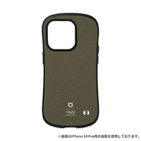 Hamee iPhone 15 Plus用ハイブリッドケース iFace First Class Sense カーキ 41-961728