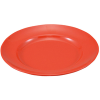 エンテック ラーメン丼受皿 小 (平皿20cm) 赤 FC72712-NO.26AR