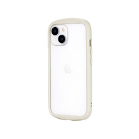 MSソリューションズ iPhone 15/14用耐衝撃ハイブリッドケース 「Cleary」 ミルクホワイト LN-IM23PLCWH