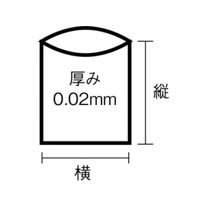 日本サニパック LT11スタンダードポリ袋11号(0.02)透明100枚 FC992GC-4754361-イメージ2