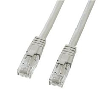 サンワサプライ カテゴリ6UTPクロスケーブル(1m) ライトグレー KB-T6L-01CK