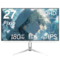 Pixio 27型ゲーミング液晶ディスプレイ ホワイト PX278WAVEW-PW
