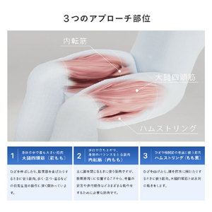 SIXPAD SIXPAD Leg Belt 2 M-Lサイズ【コントローラー同梱】 SIXPAD グレー SE-DE-14B-L-イメージ4