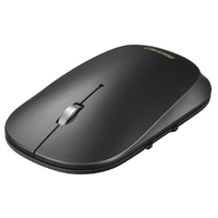 BUFFALO 薄型5ボタン Bluetooth BlueLEDマウス ノーマル ブラック BSMBB530NBK