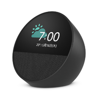 Amazon Echo Spot(2024年発売)スマートアラームクロック with Alexa ブラック B0C2S4K41G