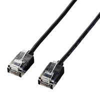 エレコム Cat6A LANケーブル(2．0m) ブラック LD-GPASS/BK2