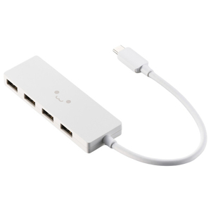 エレコム USB Type-C 4ポートUSB2.0ハブ しろちゃん U2HC-H040WF-イメージ1