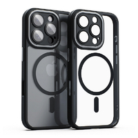 miak iPhone 16 Pro Max用レンズガード一体型MagSafe対応クリアケース ブラック MA27195I16PM
