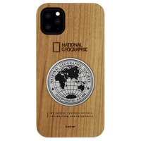 National Geographic iPhone 11 Pro Max用ケース Metal-Deco Wood Case チェリーウッド NG17196I65R