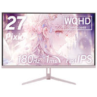 Pixio 27型ゲーミング液晶ディスプレイ パステルピンク PX278WAVEK-PW